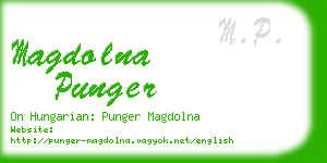 magdolna punger business card